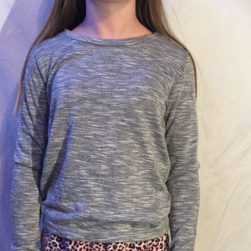 Grey sweater shirt